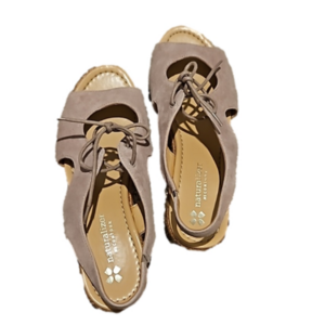 naturalizer beige taupe sandal ties NWOT size womens 7